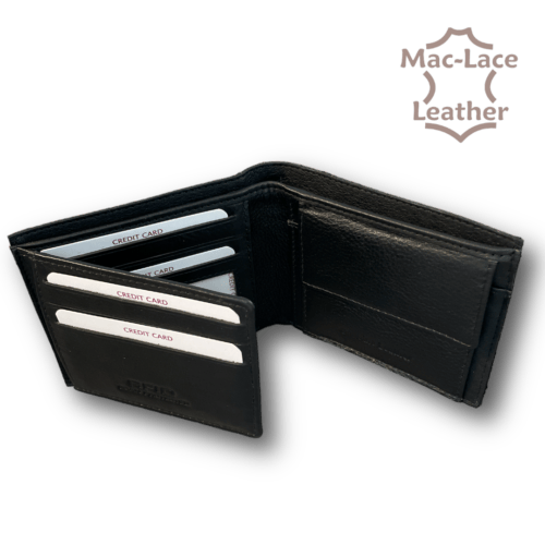 Coin and Card Wallet-Inner Mens-Black