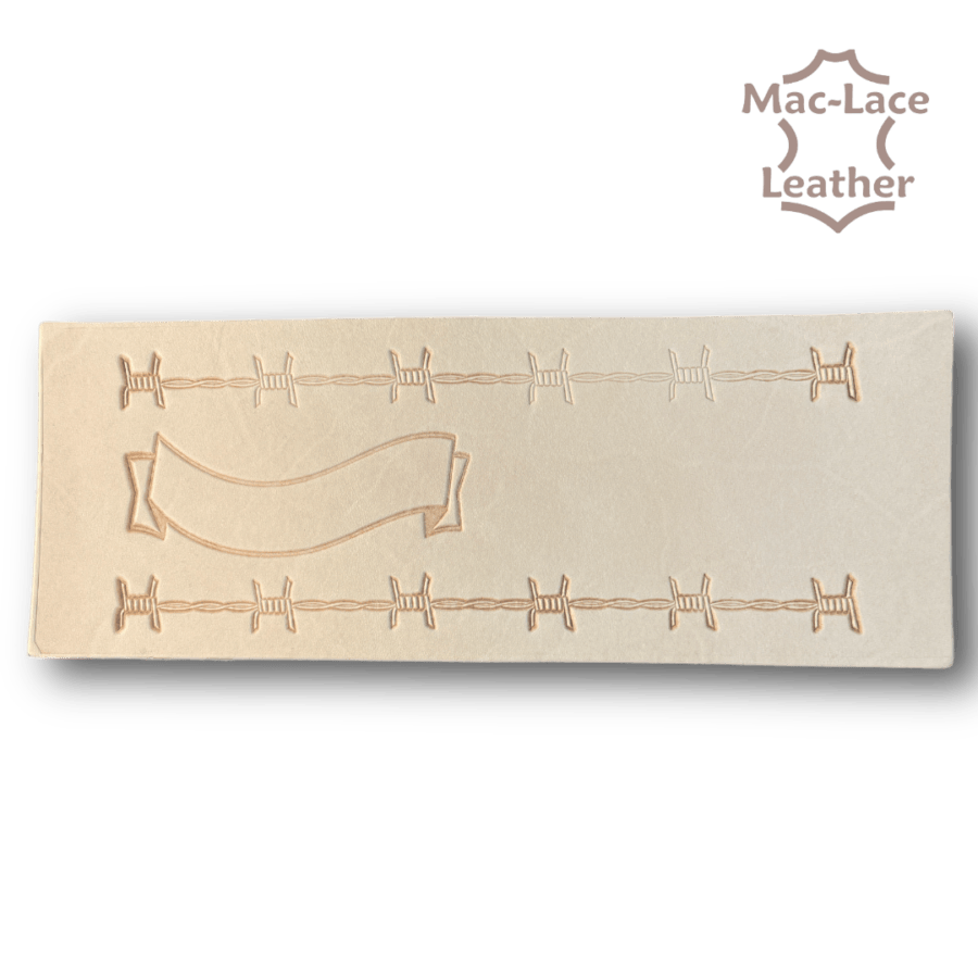EMBOSSED WALLET BACK Barbed Wire