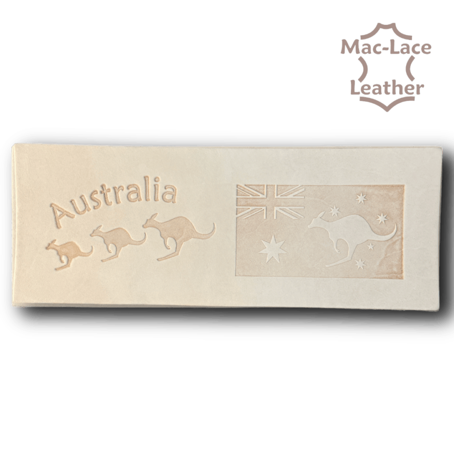 Embossed Wallet Back - Kangaroo & Flag