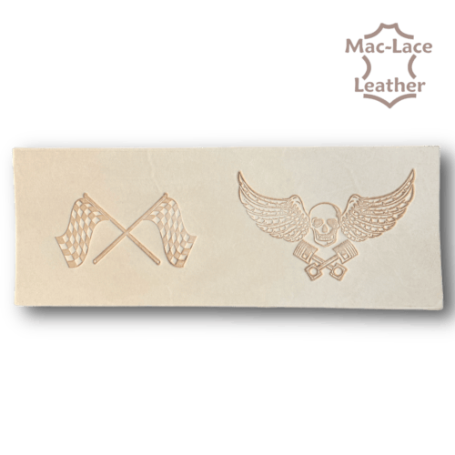 Embossed Wallet Back - Skull & Wings