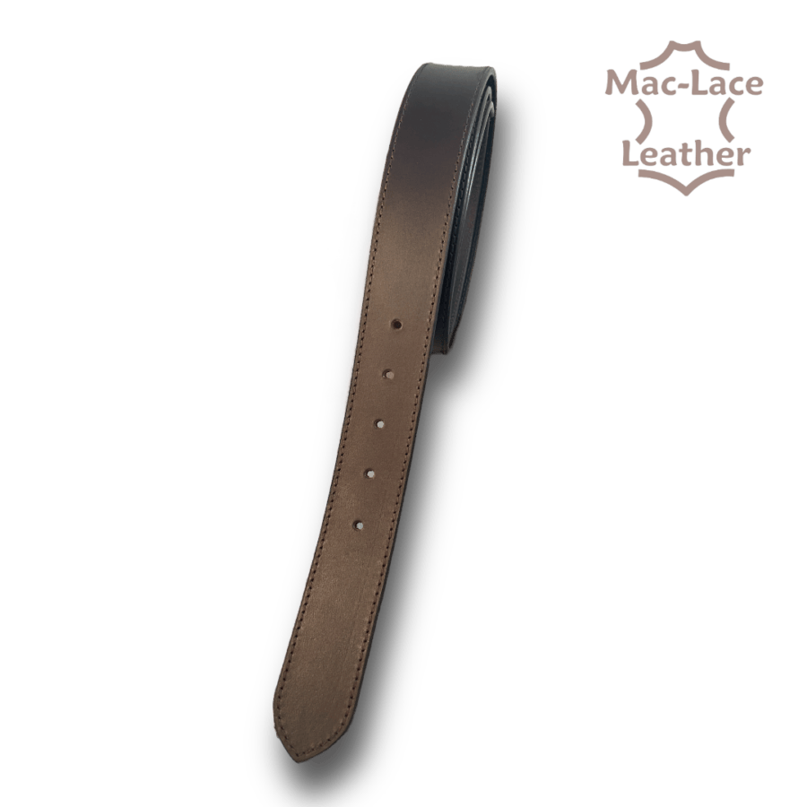 Leather Belt 38mm Dark Brown with Brown Stitching - Regular