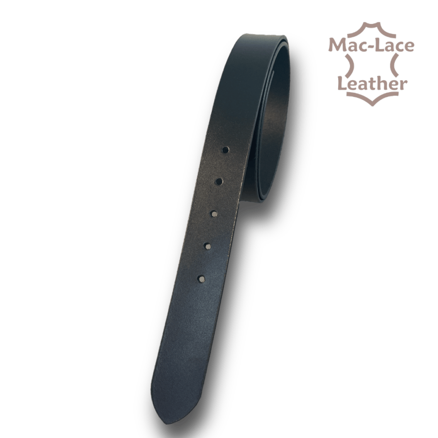 Leather Belt-Blank 38mm Black - Regular