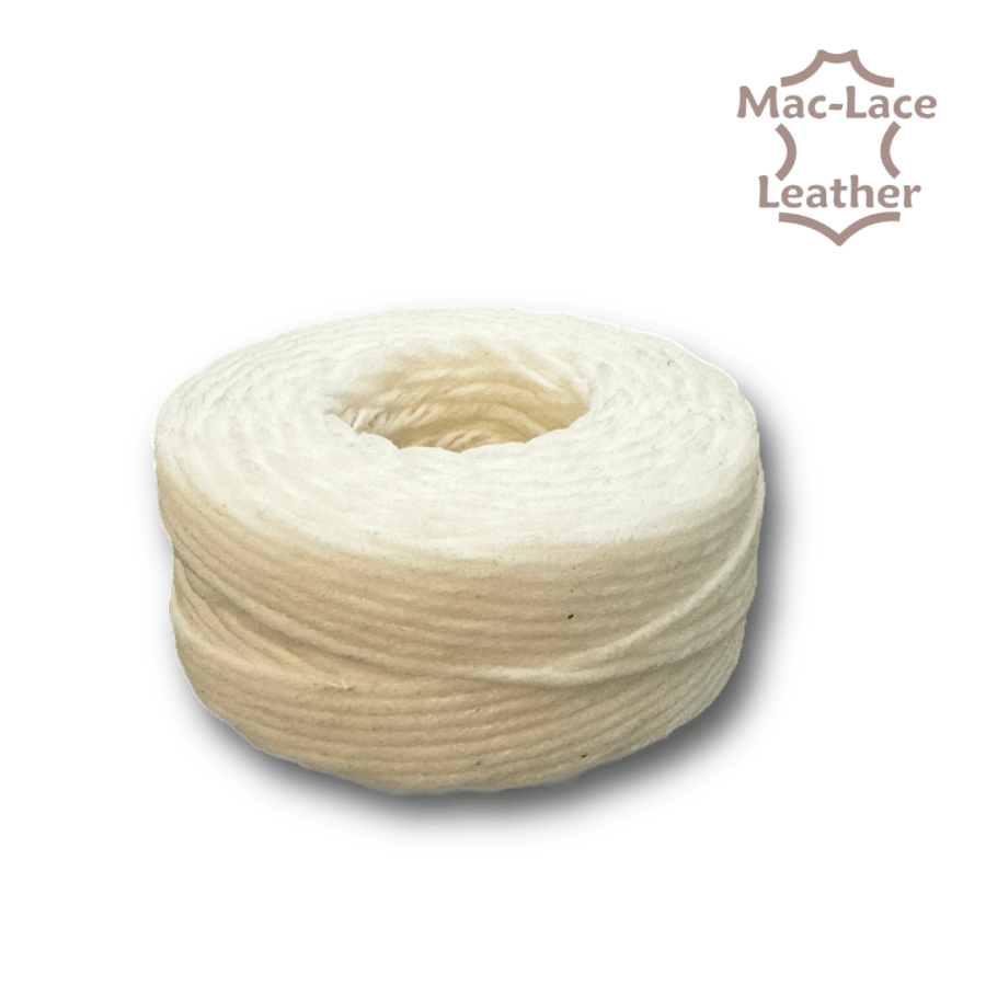 5-Cord White Waxed-Linen Thread 25 Yards