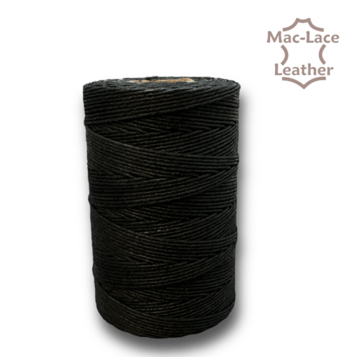 6-Cord Black Waxed-Linen Black 250g