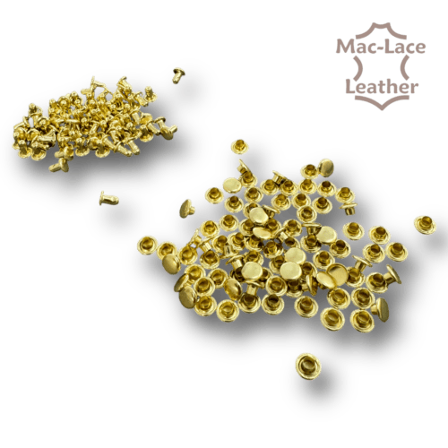 Double-Cap Rivet 5mm Brass Pack of 2000