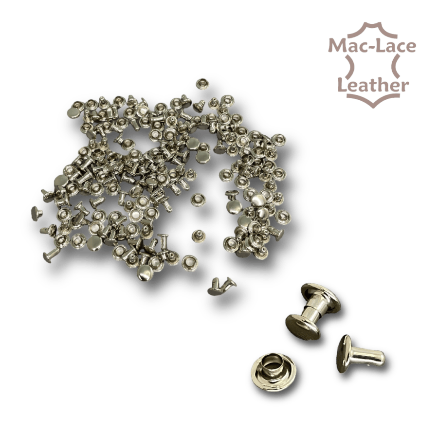 Double Cap Rivet 5mm Nickel Pk of 100
