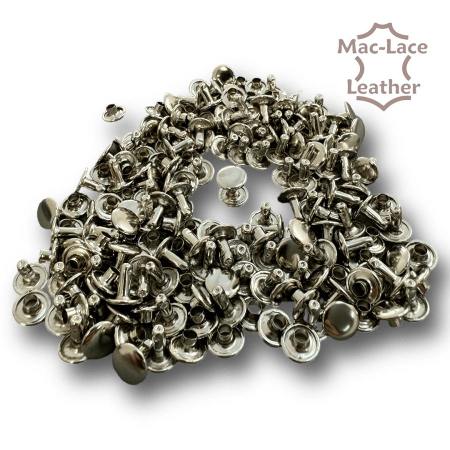 Double-Cap Rivet 8mm Nickel Pk of 100