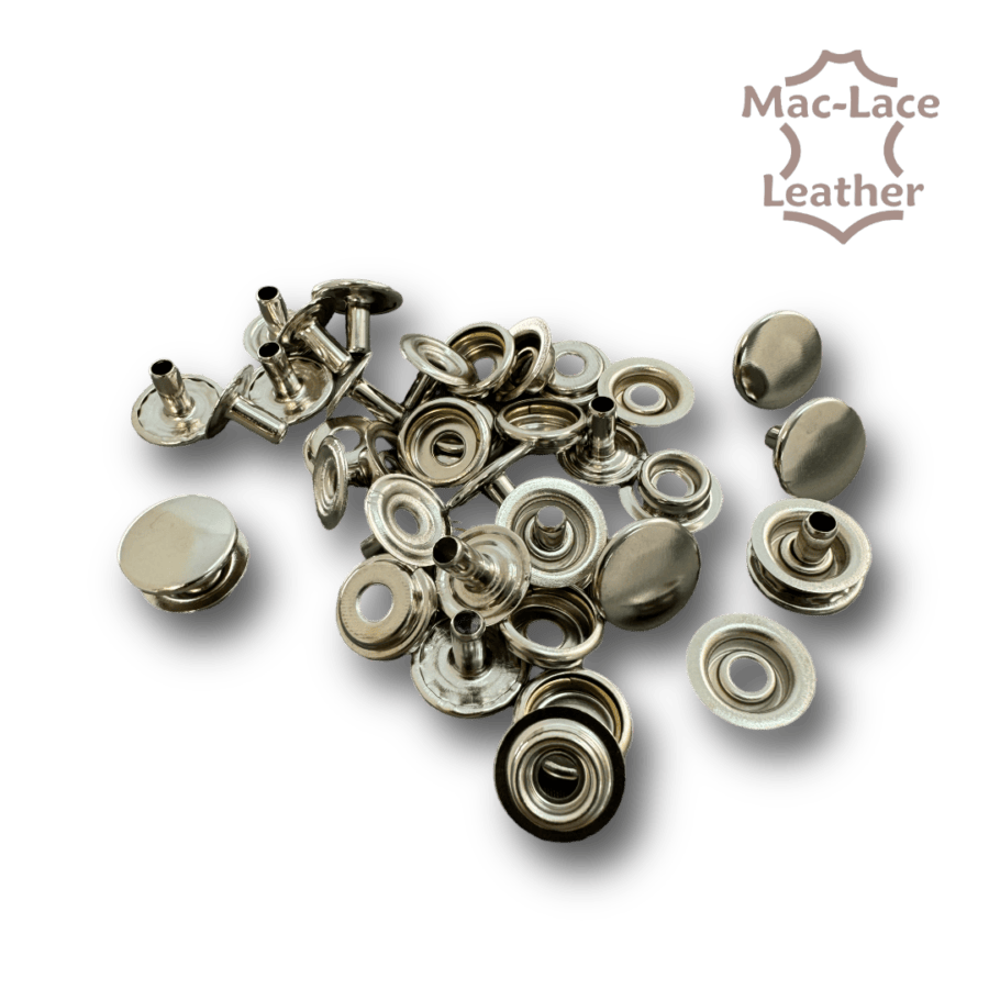 Long Press Studs Nickel Pack of 10
