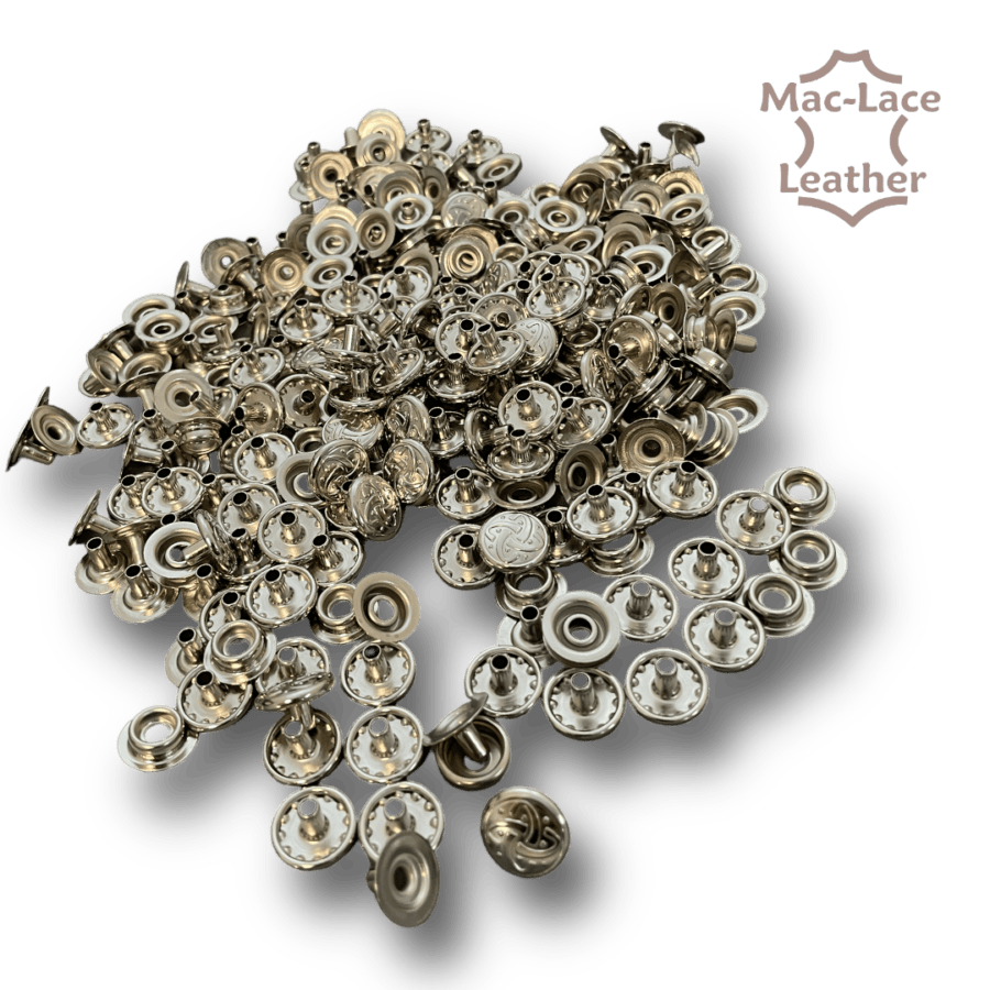 Regular Celtic Press-Studs Nickel Pack of 100