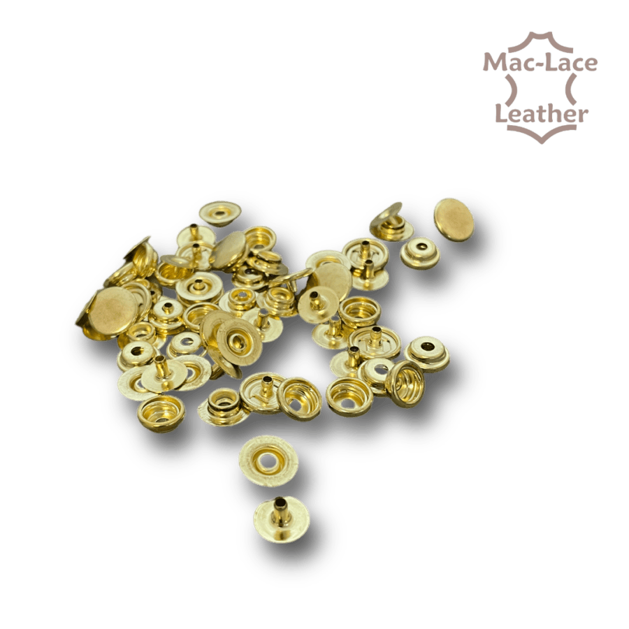 Small Press Studs Brass Pack of 100