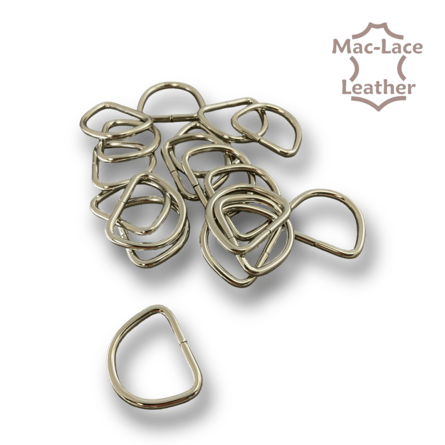 32mm non-welded Nickel D-Rings Pack of 100