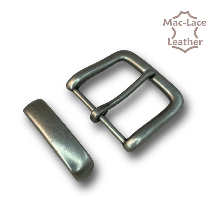 38mm Buckle & Keeper - Antique Nickel