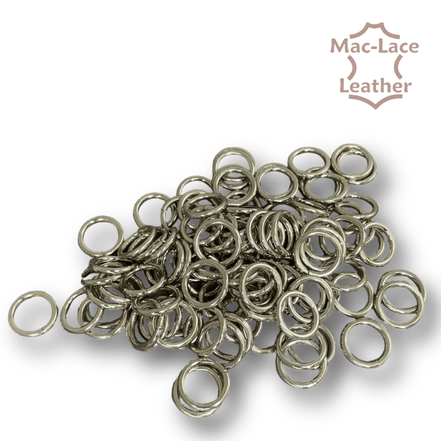 Non-Welded 13mm Nickel Rings Pack of 100