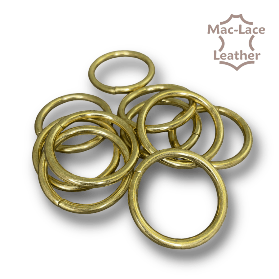Non-Welded 32mm Gold Rings Pack of 10