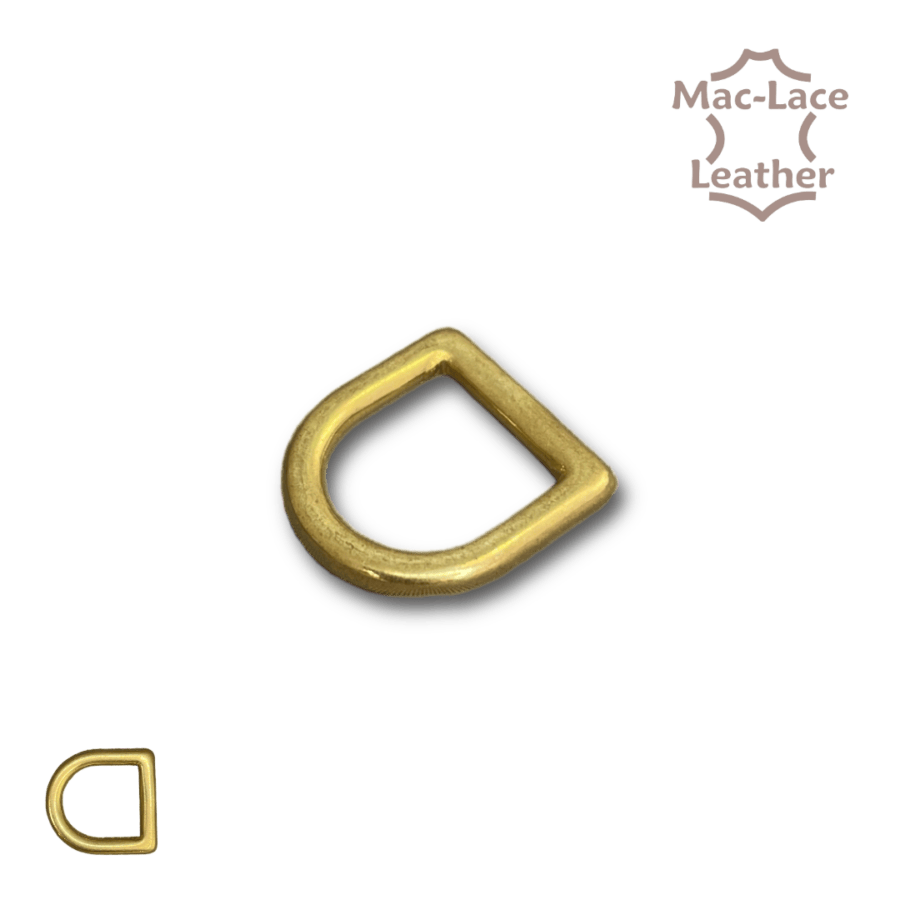 Solid Brass 13mm D-ring