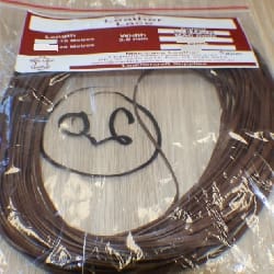 5mm Brown Leather Lace x 20m