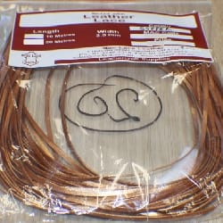 Leather Lace 3mm Copper x 10m