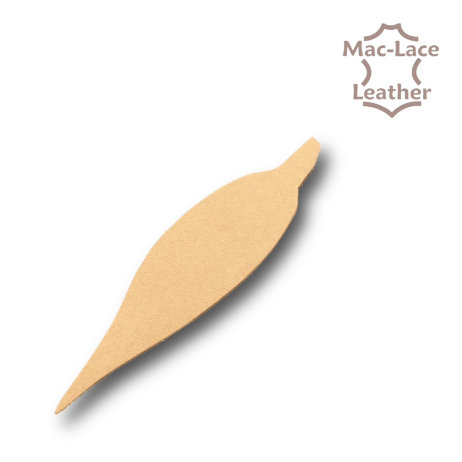 Leather Key-Tag Gum Leaf with Hole
