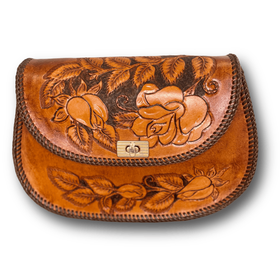 Leather Pre-Cut Shopper Handbag