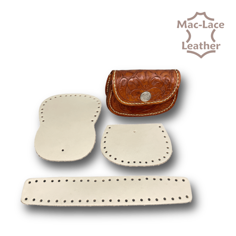 Leather Pre-Cut Tuck Shop Purse with Gusset