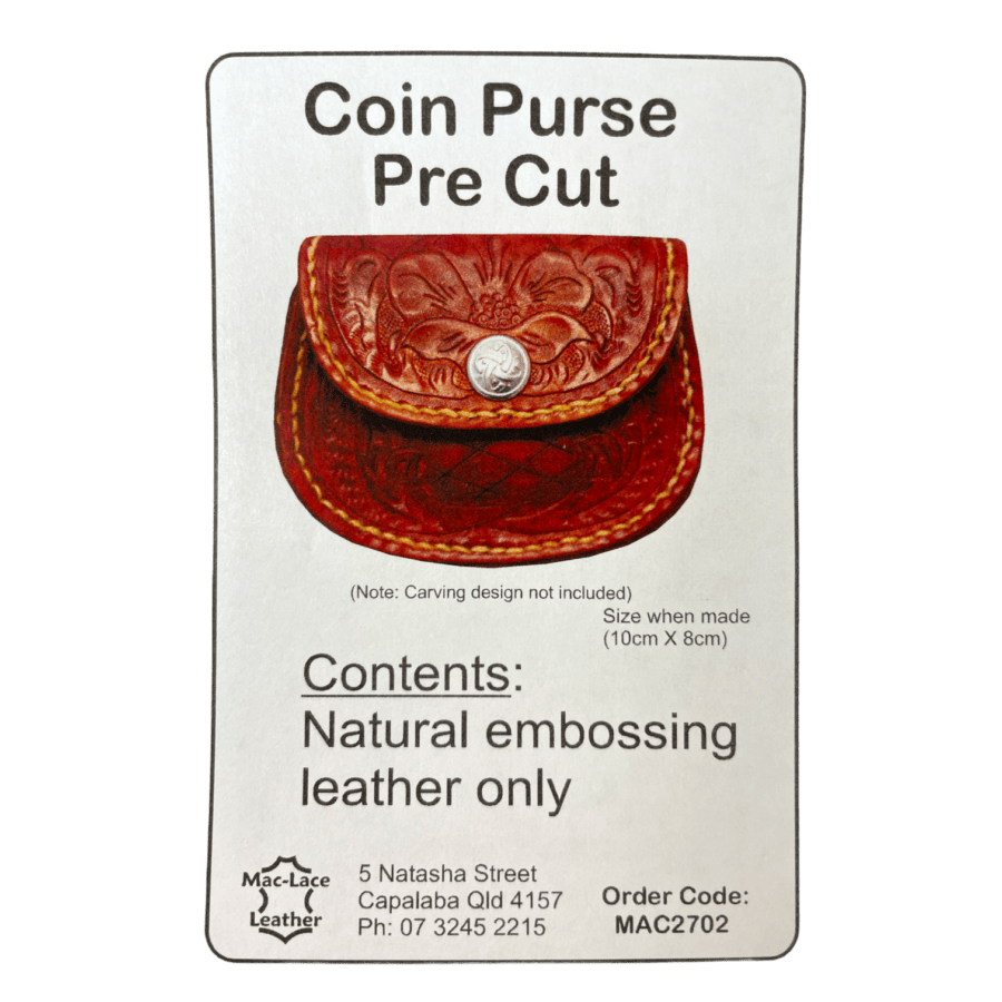 PRE CUT COIN PURSE Natural