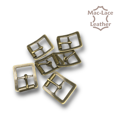 12mm Shoe Buckles 6Pk Antique