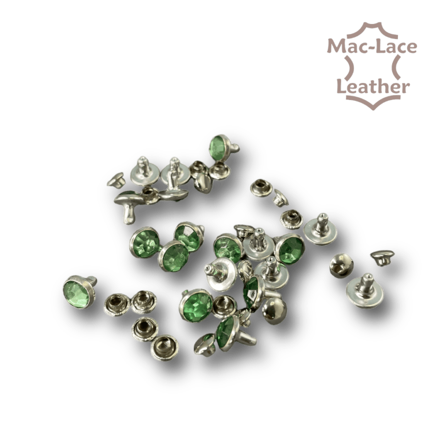 Crystal Rivets-Green