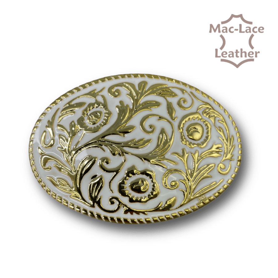 Trophy Buckle White Floral