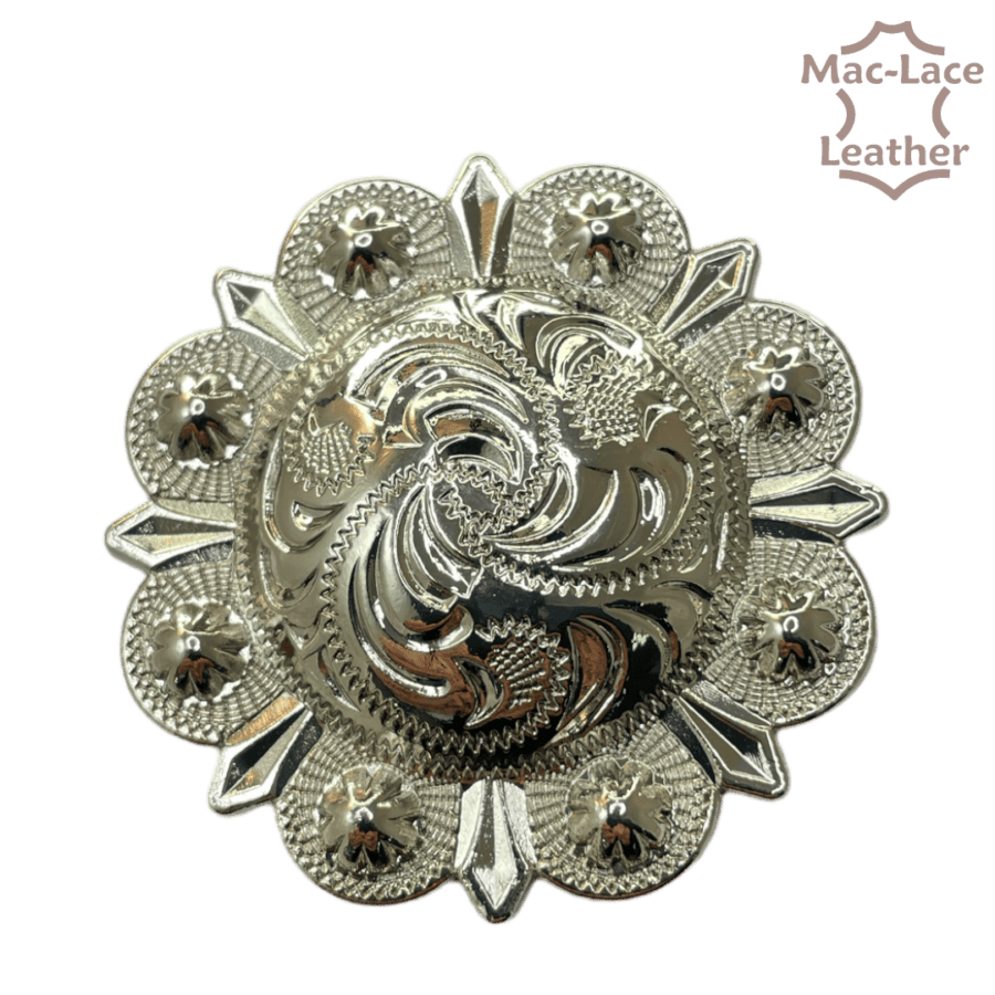 Large Round Silver Concho