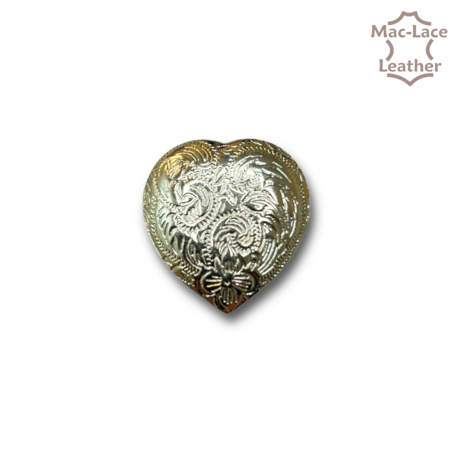 Heart Shaped Silver Concho