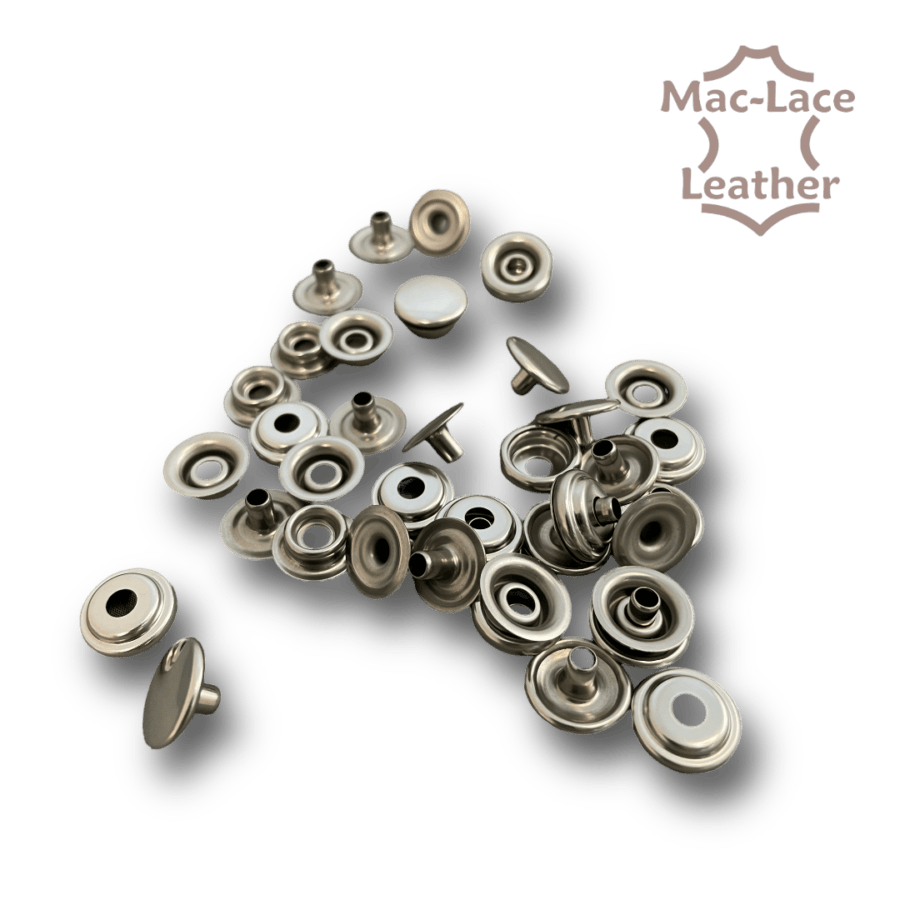 Stainless Steel Press Studs Large Pack of 10