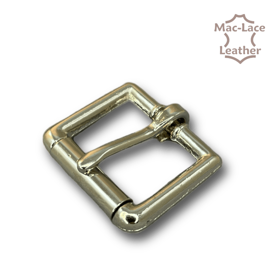 20mm Square Half-Roller Buckle - Nickel