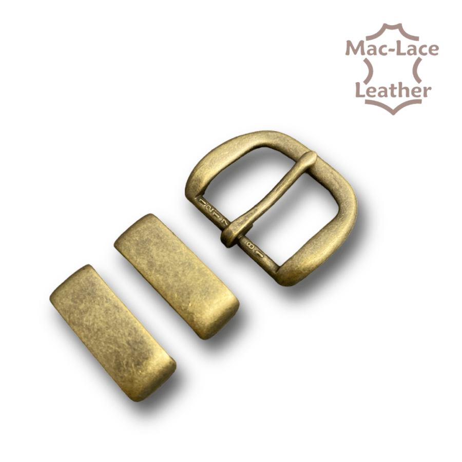 Buckle 32mm Antique-Brass with 2 Keepers