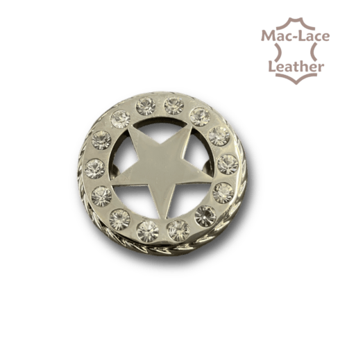 Concho 38mm Round-Star-Diamond