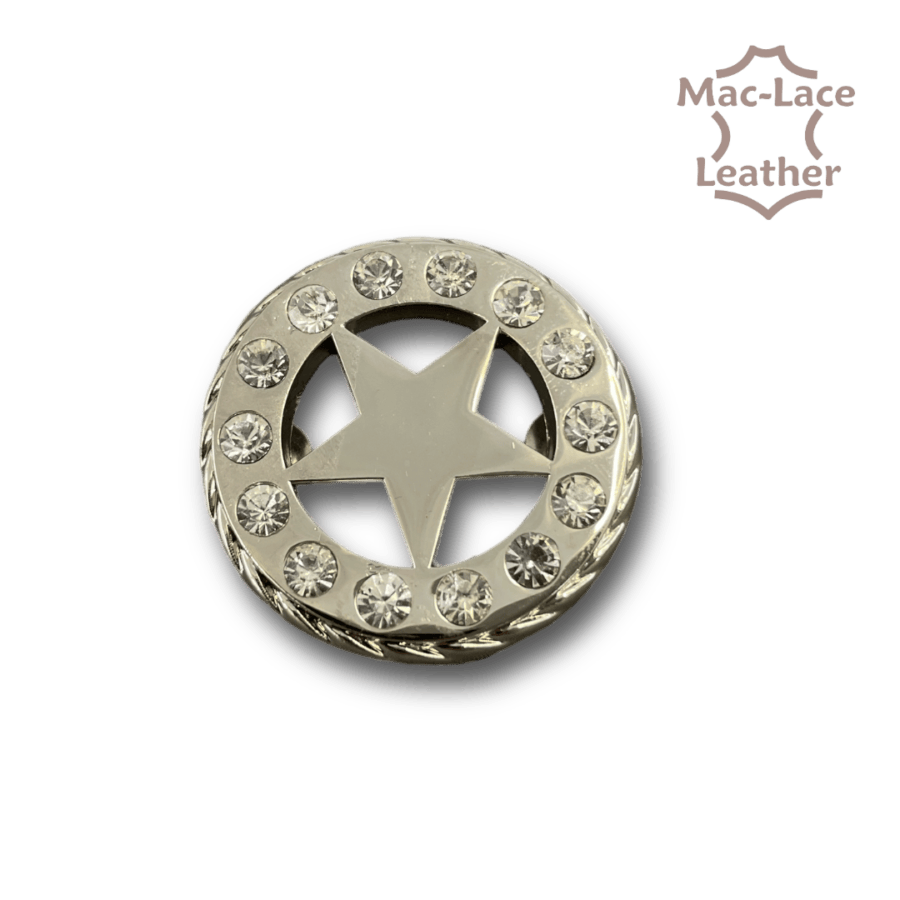 Concho 38mm Round-Star-Diamond