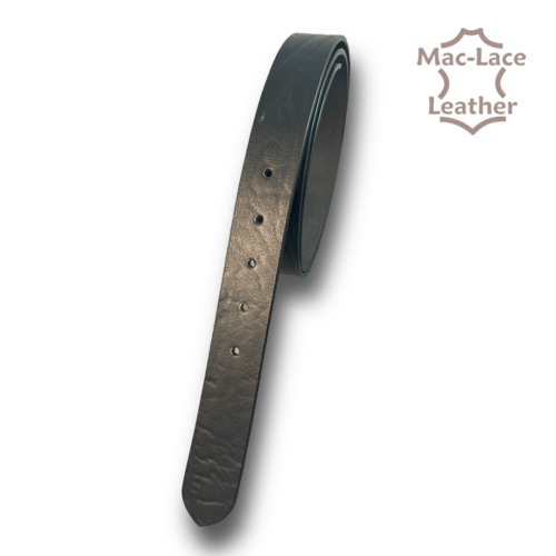32mm Leather Belt-Blank Black-Mustang