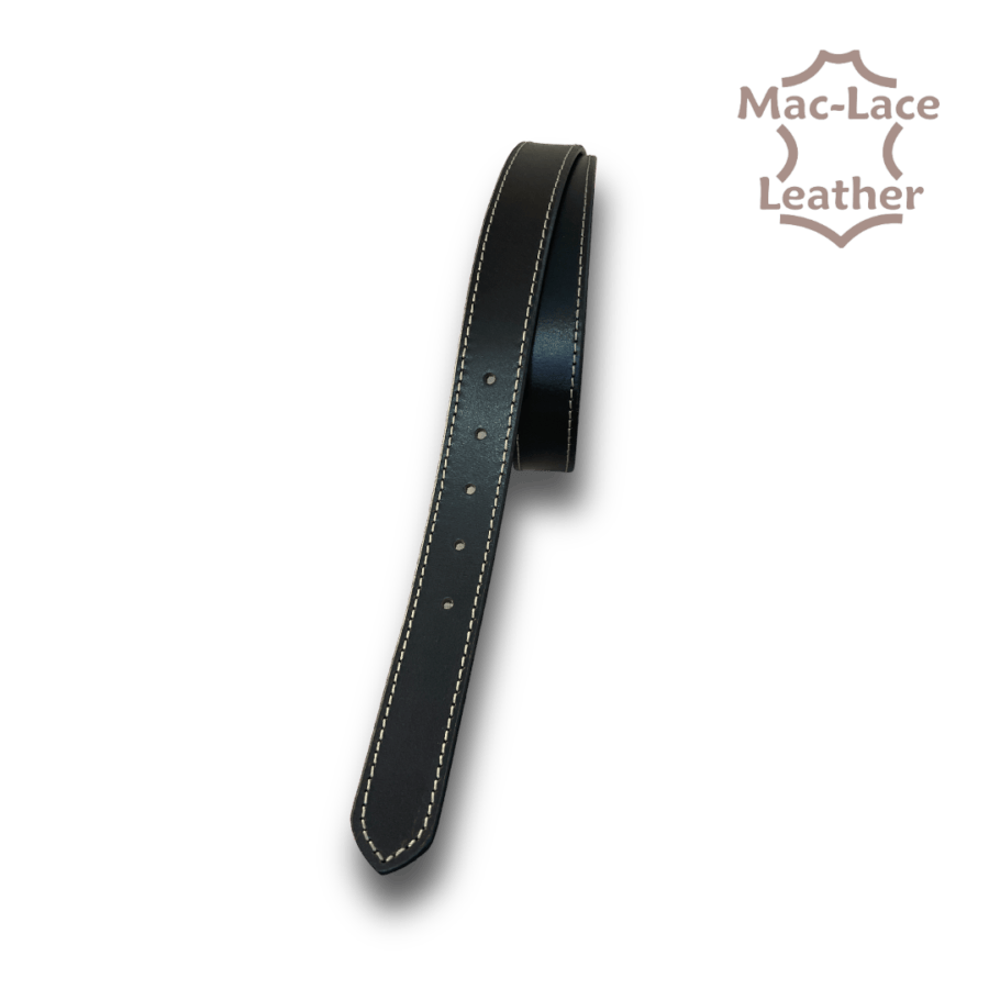 32mm Long Dark-Brown Natural Stitch Belt Blank