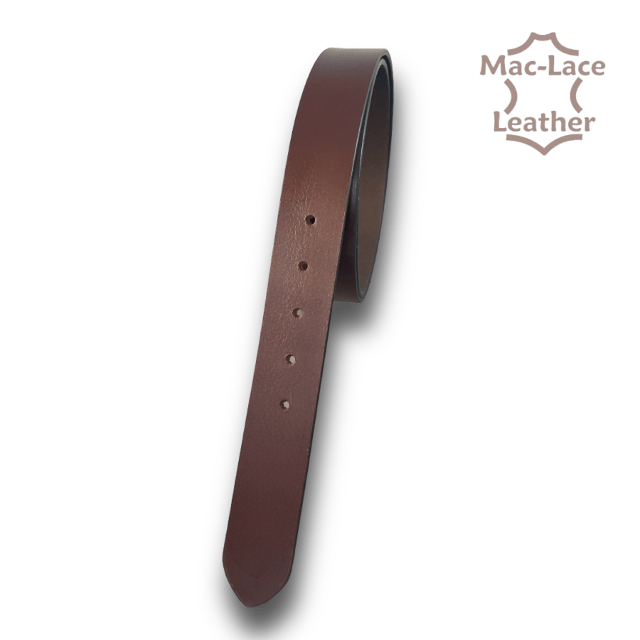 Leather Belt 38mm Burgundy - Long