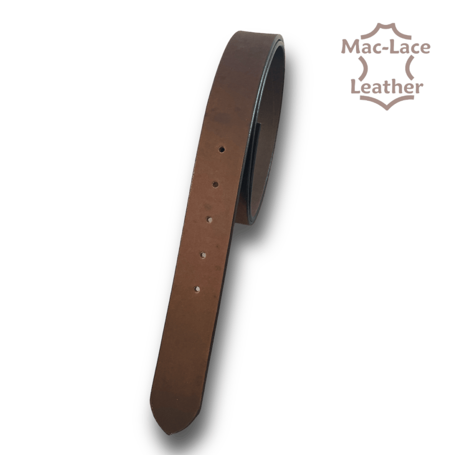 Leather Belt-Blank 38mm Dark-Brown