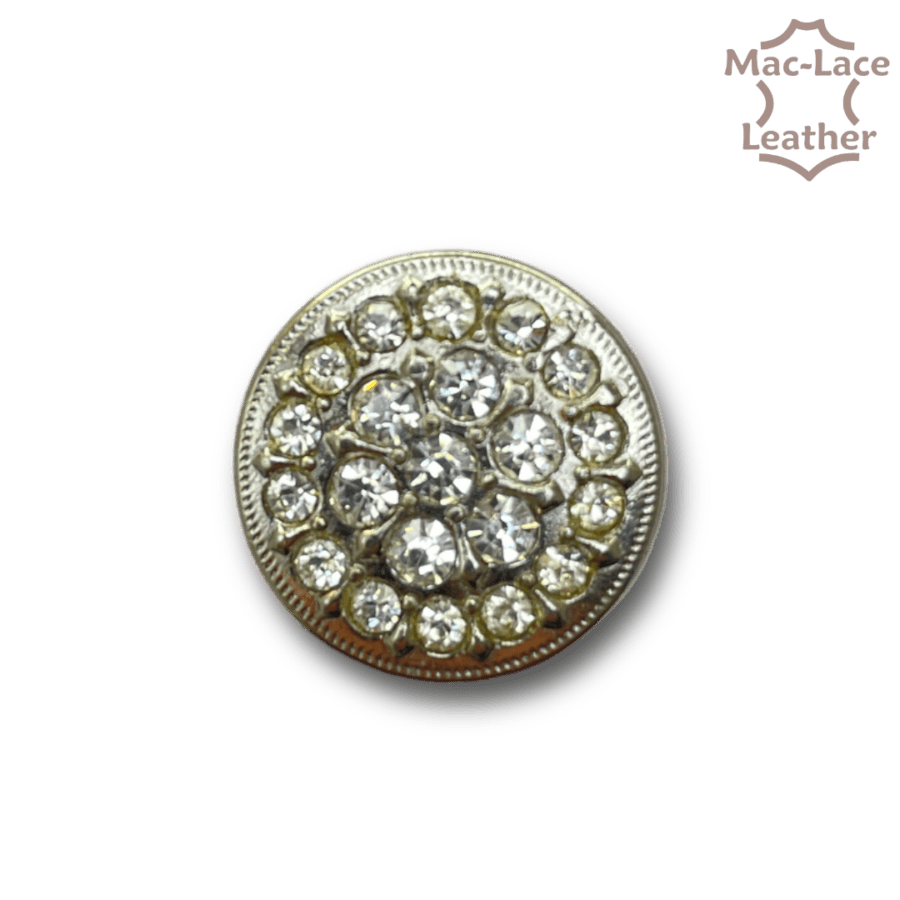 Round Concho with Crystals