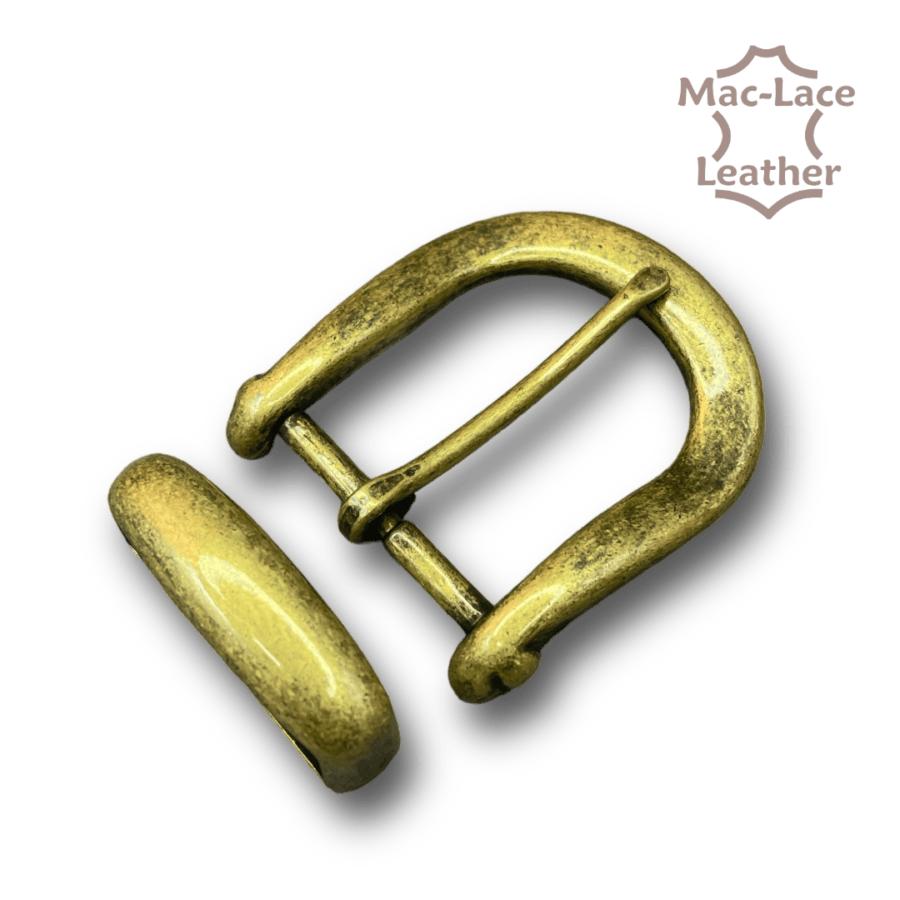 38mm Buckle & Keeper Set - Antique Brass