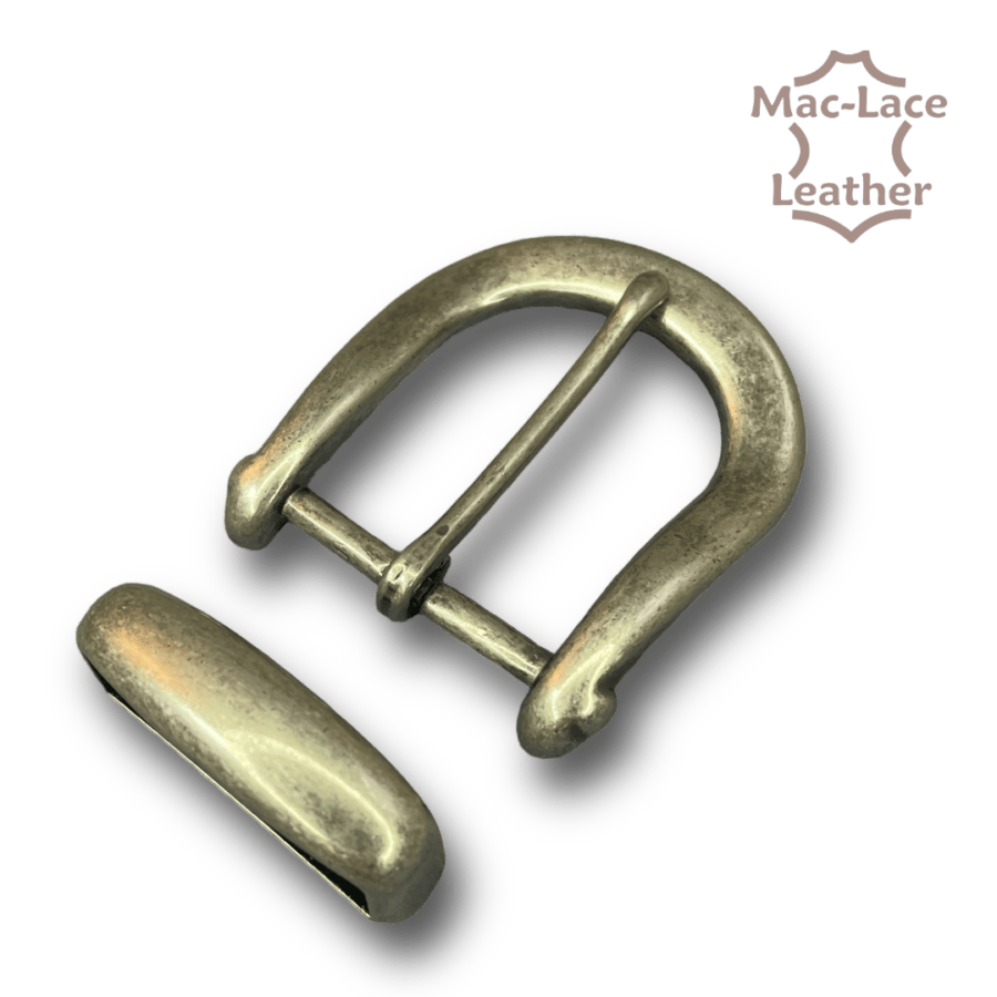 38mm Buckle & Keeper Set - Antique Nickel