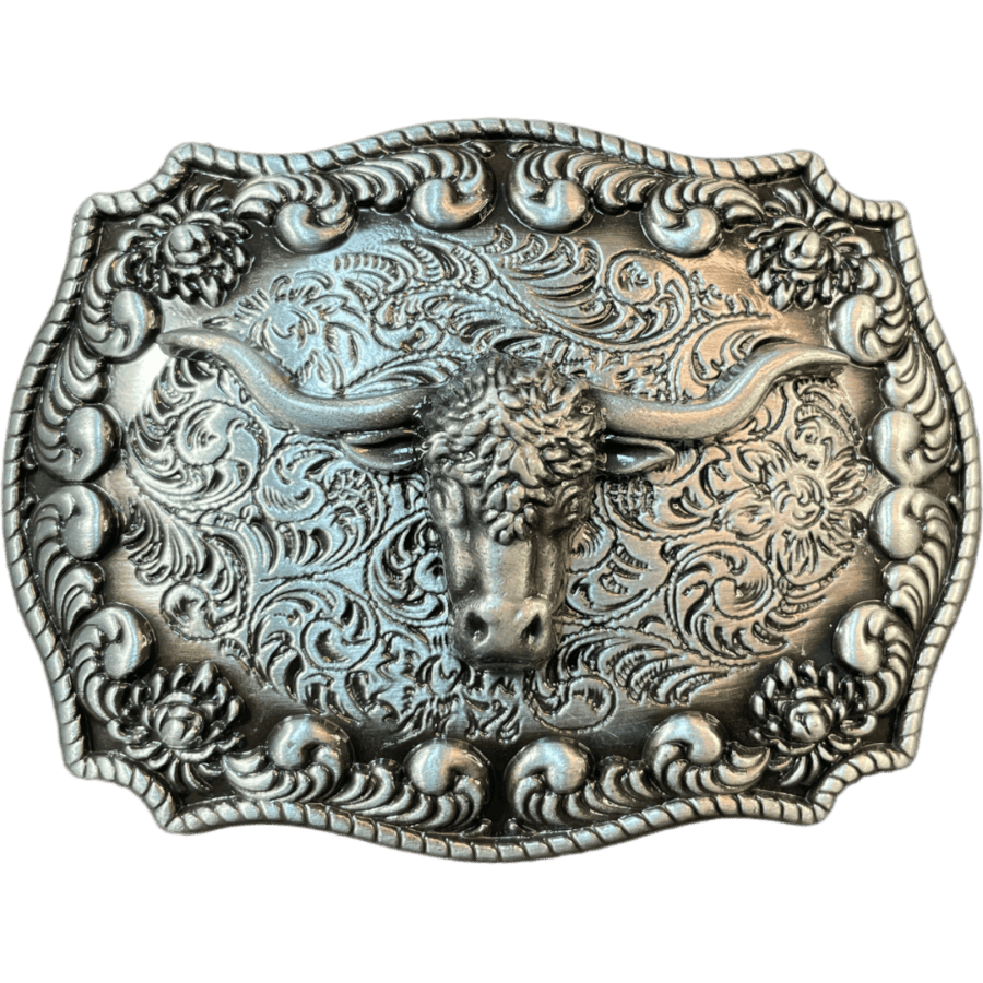 Trophy Buckle -Longhorn Zinc alloy