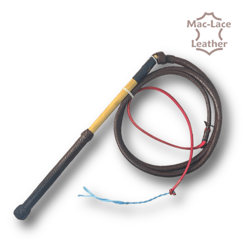 Australian Stock Whip 6ft Dark Brown