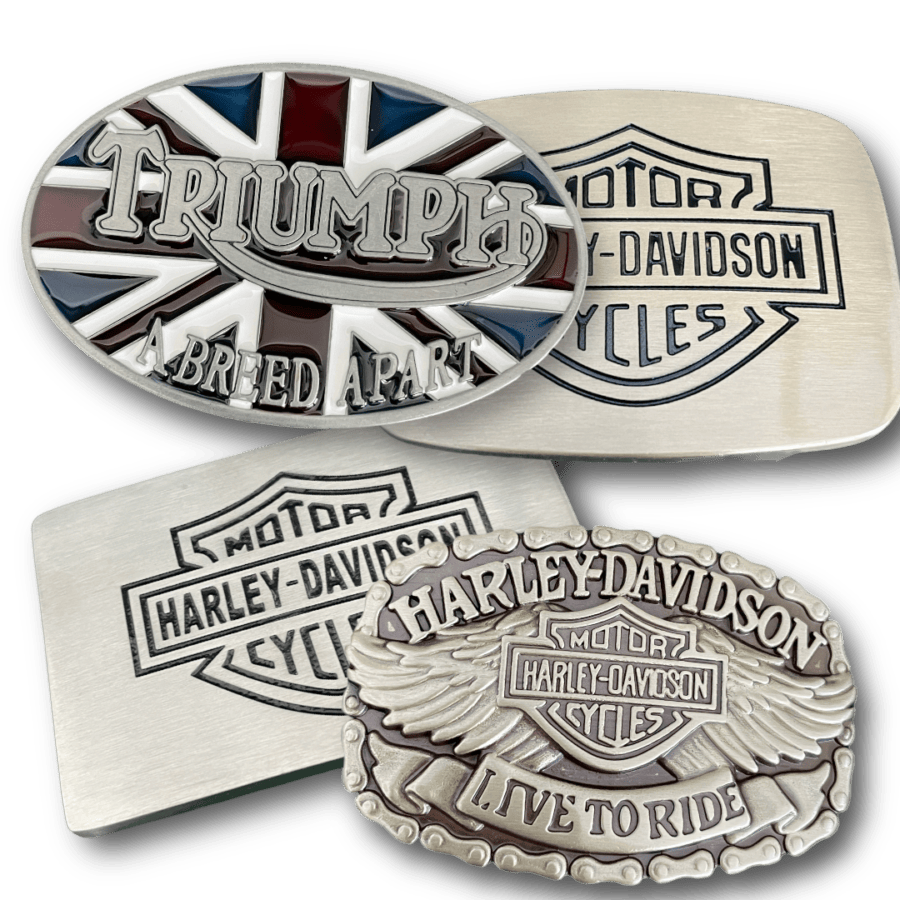 Harley Davidson and Triumph Buckles