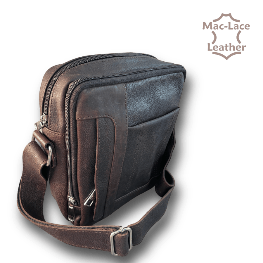 Brown Sling Bag with Adjustable Strap