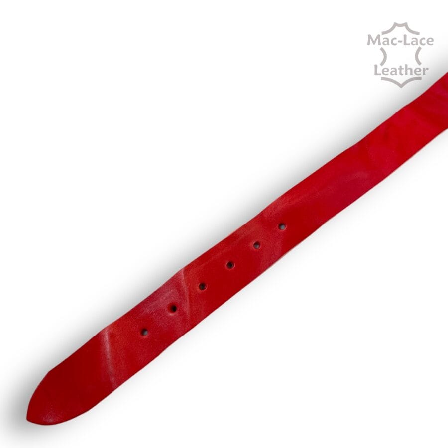 High End Red Blanks - Finest Italian Leather