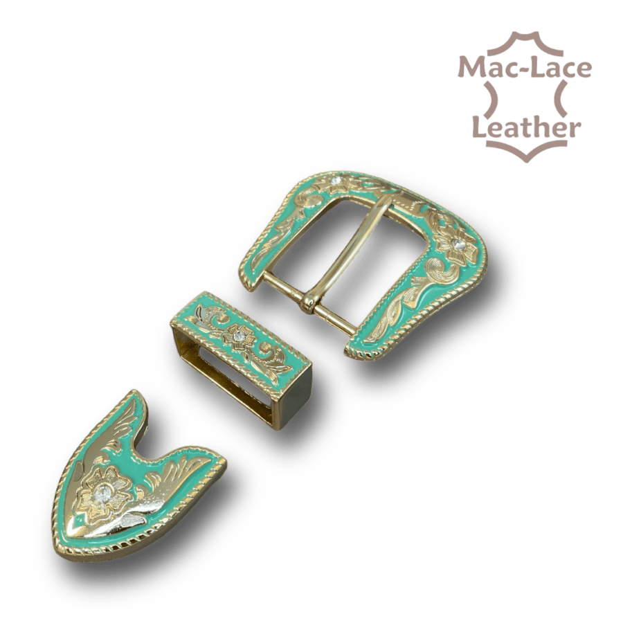 38mm 3-Piece Turquoise Buckle