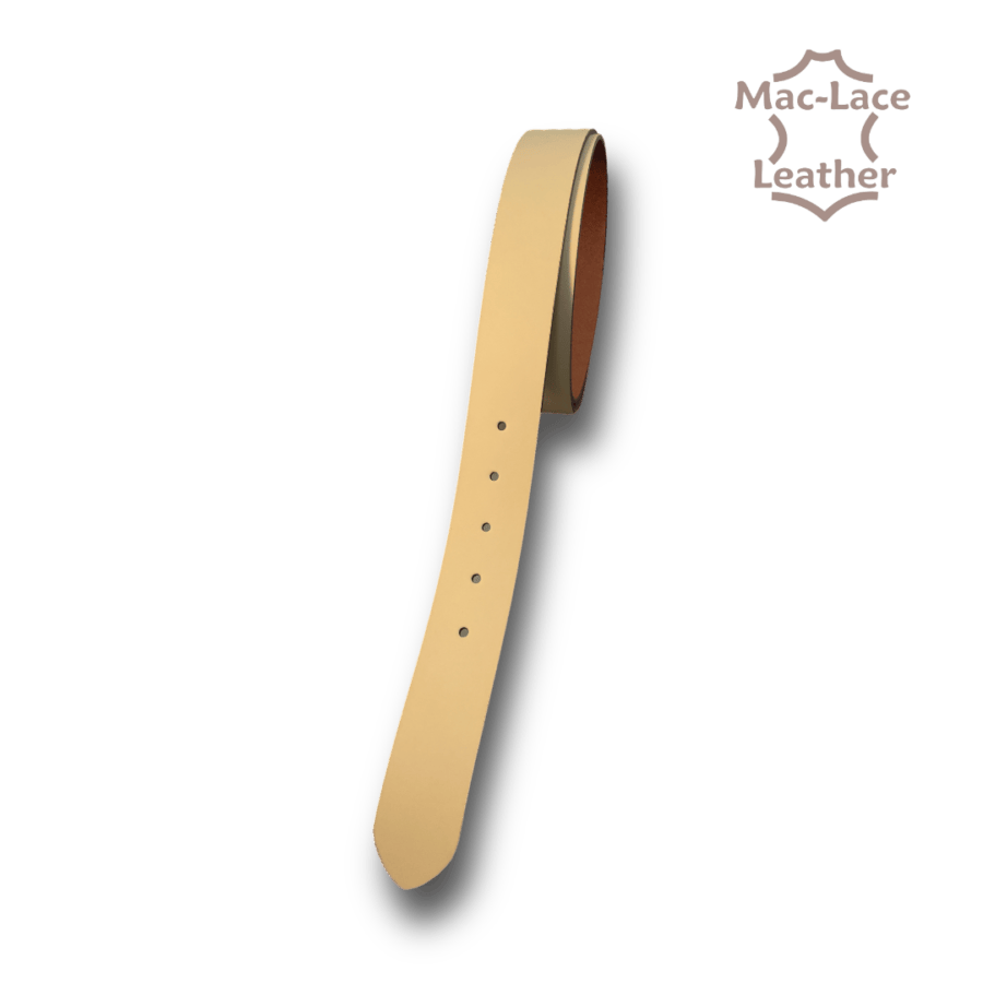 38mm Natural-Smooth Split-Bone Belt Blank