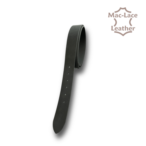 Premium Italian Belt Blanks Black Matt Tipped and Holed